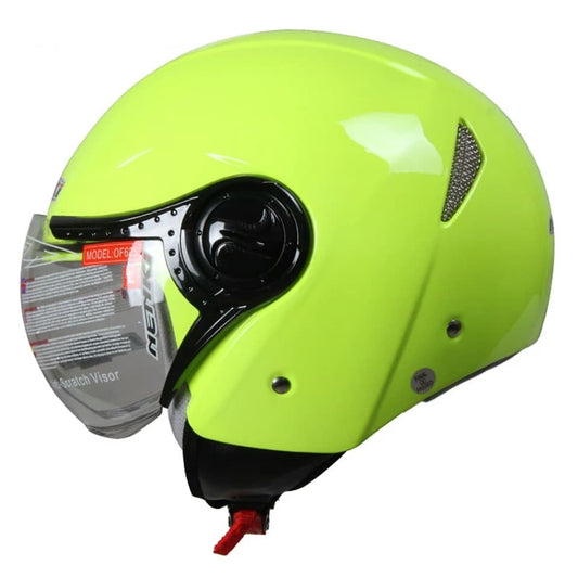 Cruiser vintage motorcycle helmet chopper helmets bike scooter clear lens