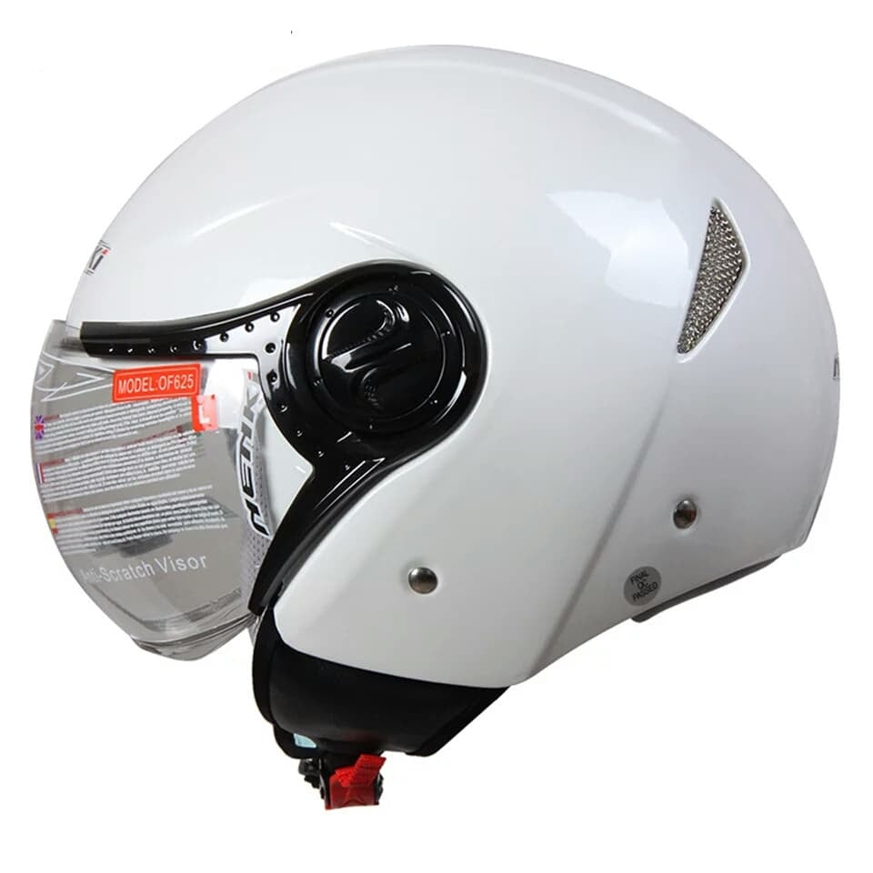 Cruiser vintage motorcycle helmet chopper helmets bike scooter clear lens