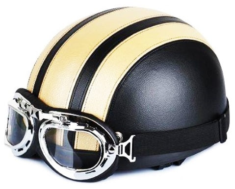 Helmets goggles motorcycle leather vespa helmet open half face men women