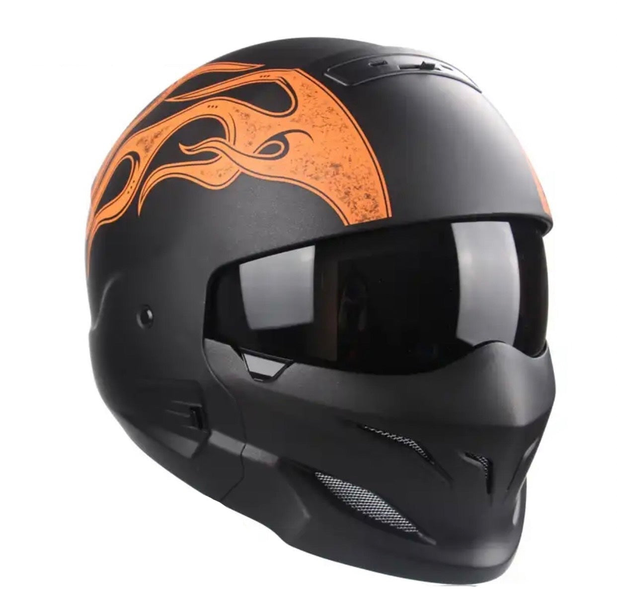 Samurai motorcycle helmet superhero motorcycle retro scorpion electric bike chopper