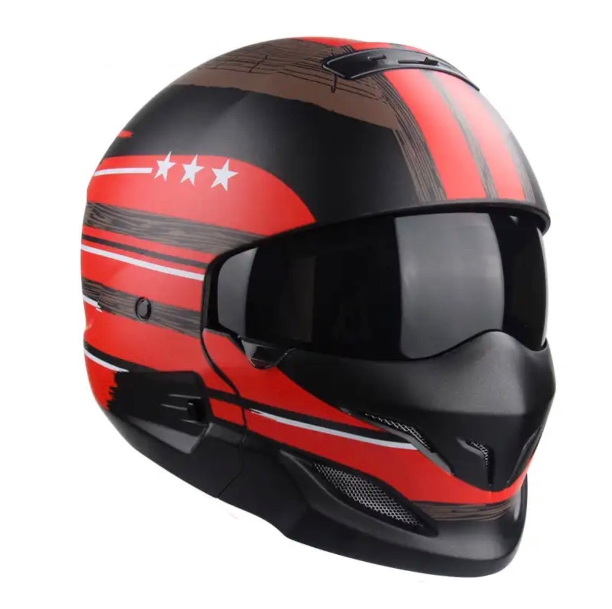 Samurai motorcycle helmet superhero motorcycle retro scorpion electric bike chopper