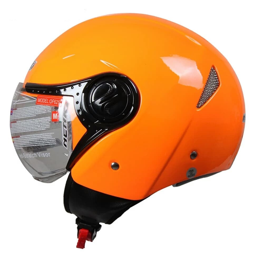 Cruiser vintage motorcycle helmet chopper helmets bike scooter clear lens