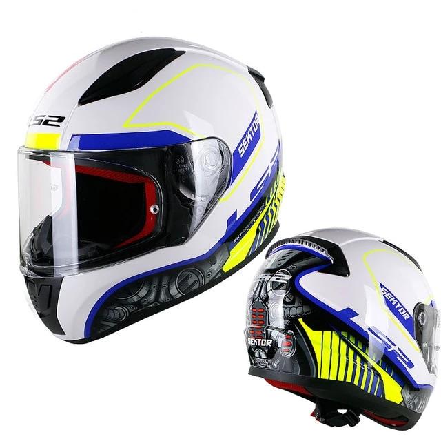 Full face motorcycle helmet racing helmets ABS safe structure for unisex