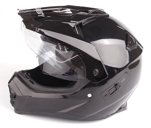 Atv motorcycle helmet double lens motocross racing helmets with sun shield best seller