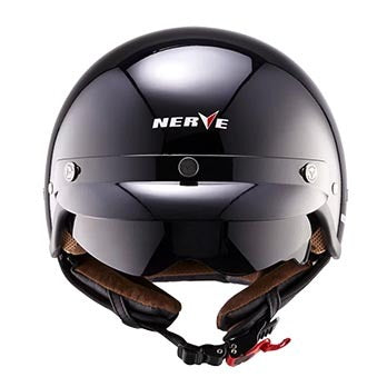 Vintage vespa helmet retro motorcycle helmets fiberglass jet style black white