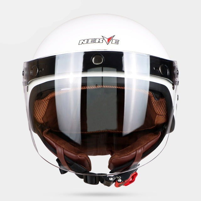 Vintage vespa helmet retro motorcycle helmets fiberglass jet style black white