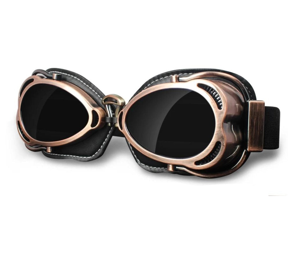 Vintage motorcycle goggles retro glasses Scooter Vespa helmet eye protect