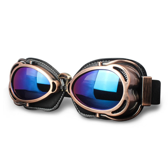 Vintage motorcycle goggles retro glasses Scooter Vespa helmet eye protect
