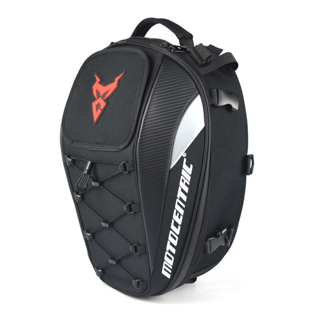 Motorcycle tail bag high capacity durable multi functional waterproof for rider
