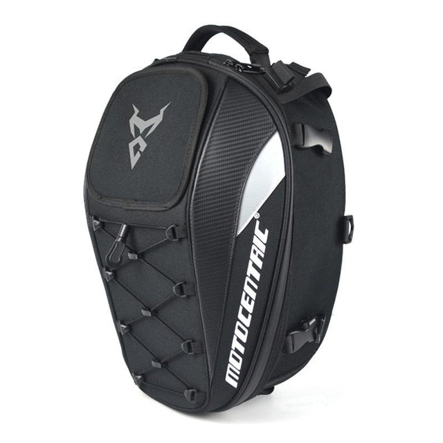 Motorcycle tail bag high capacity durable multi functional waterproof for rider