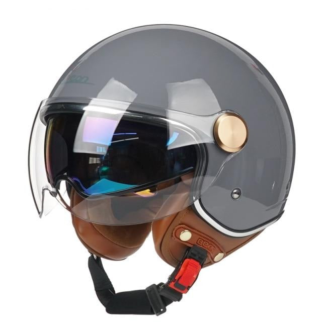Vintage motorcycle helmets retro Vespa helmet twin shield scooter motorbike