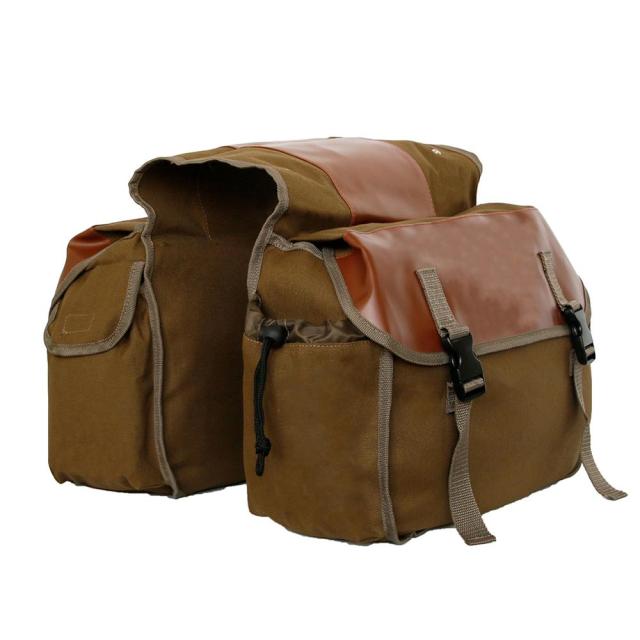 Motorcycle saddle bag Vespa touring vintage canvas bags mountain bike rear seats