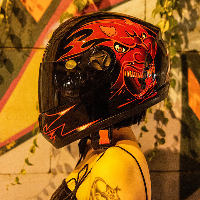full face helmets skull motorcycle helmet double visor gear protective motorbike