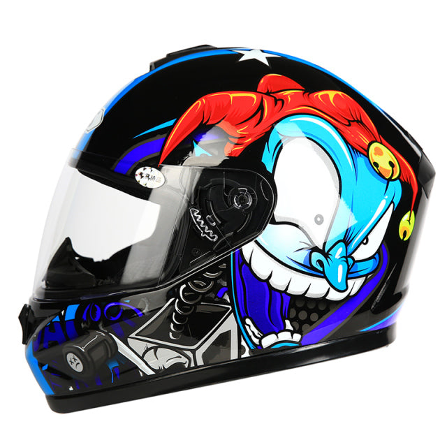 full face helmets skull motorcycle helmet double visor gear protective motorbike