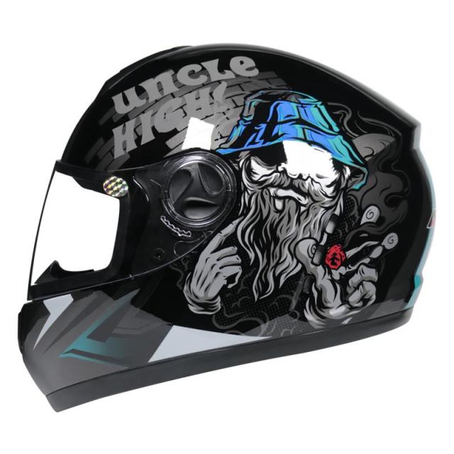 full face helmets skull motorcycle helmet double visor gear protective motorbike