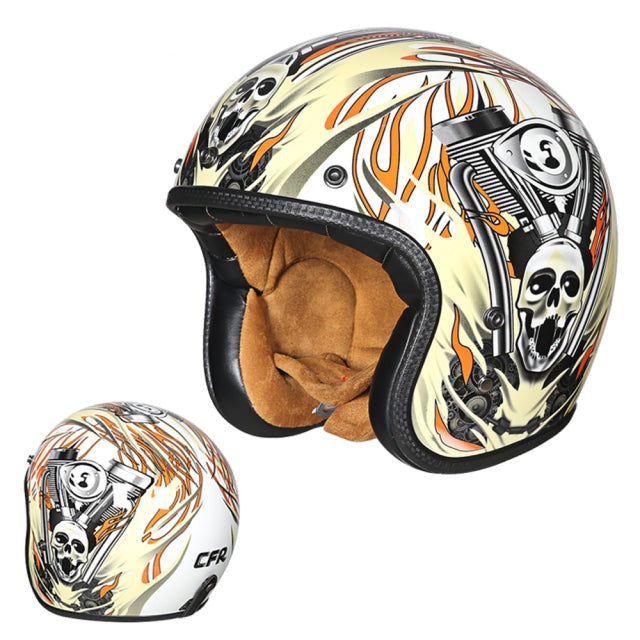 Vintage retro helmet Vespa motorcycle helmets Scooter 3/4 half open face lightweight