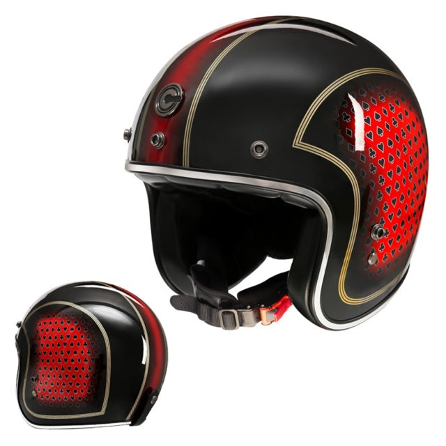 Vintage retro helmet Vespa motorcycle helmets Scooter 3/4 half open face lightweight