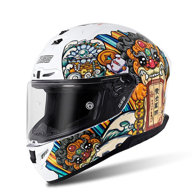 Full face vintage motorcycle helmet art design ABS shell Vespa helmets capacete de motocicleta