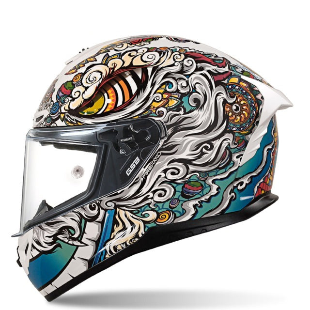 Full face vintage motorcycle helmet art design ABS shell Vespa helmets capacete de motocicleta