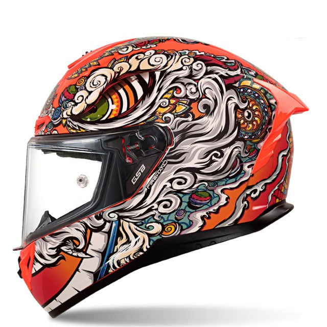 Full face vintage motorcycle helmet art design ABS shell Vespa helmets capacete de motocicleta