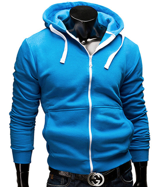 Sweatshirt hoodies men casual sportswear zipper fashion cloth