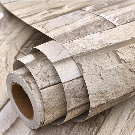 5M brick wallpaper roll self adhesive wall sticker rustic TV background stone home decor