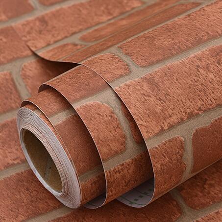 5M brick wallpaper roll self adhesive wall sticker rustic TV background stone home decor
