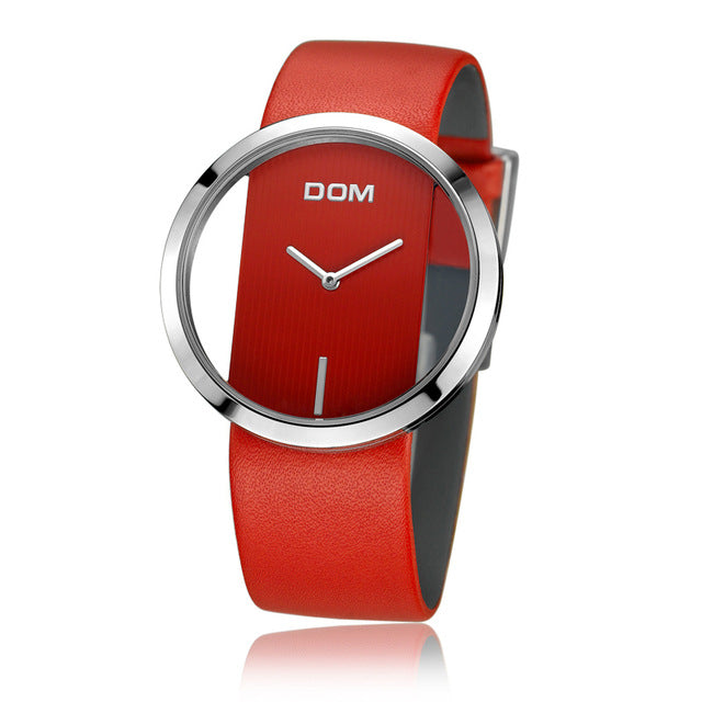 Luxury woman watches leather sport lady wristwatches