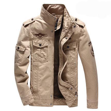 Military army jean jacket men air force one male clothing
