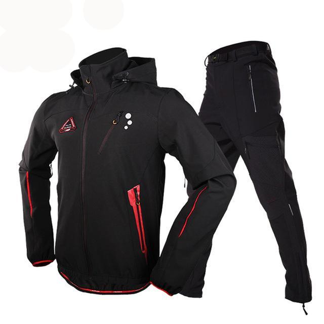Outdoor jacket and pants for men sportwear hiking clothes camping climbing treking