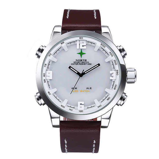 Men sports Waches Running LCD Wristwatch Analog Digital Reloj Hombre