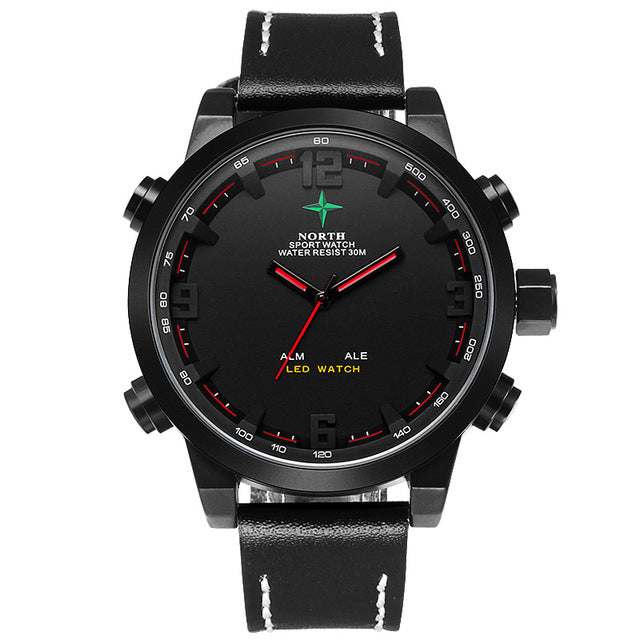 Men sports Waches Running LCD Wristwatch Analog Digital Reloj Hombre