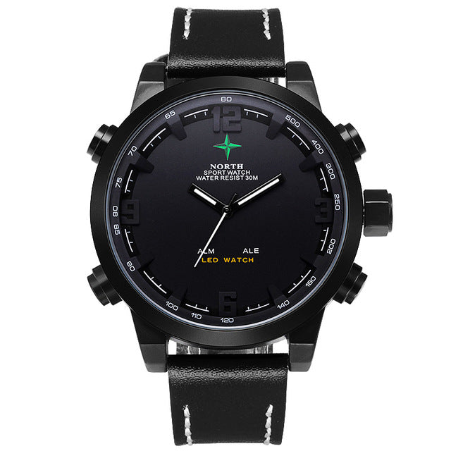 Men sports Waches Running LCD Wristwatch Analog Digital Reloj Hombre