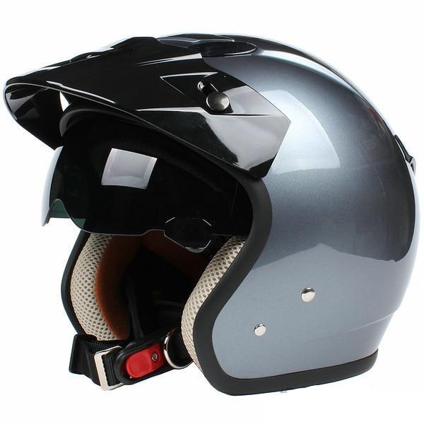Vintage motorcycle helmets tiger printing Retro 3/4 open face helmet DOT approved