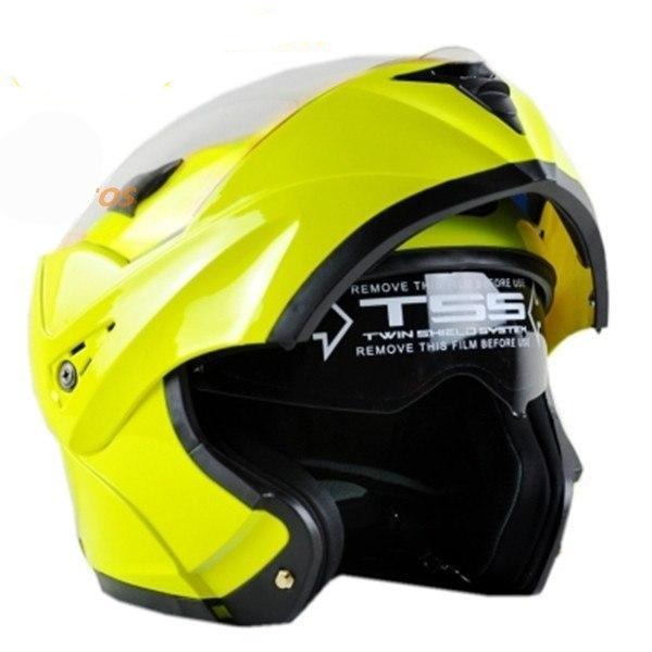 electric motorcycle helmet flip up men women modular helmet dual lens