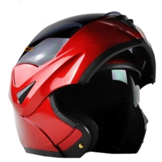 electric motorcycle helmet flip up men women modular helmet dual lens