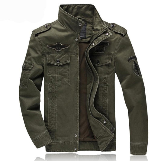 Jean military jacket for men army soldier cotton air force one male clothing spring autumn