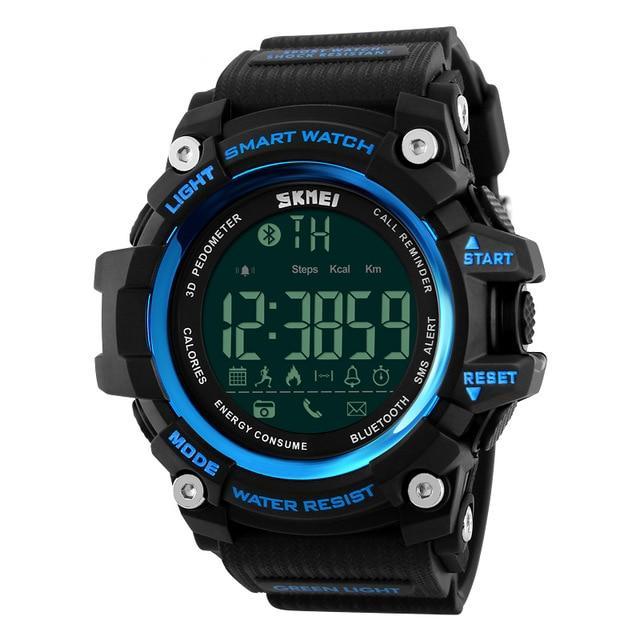 Men sports smart wristwatch pedometer calories waterproof 50m digital watches