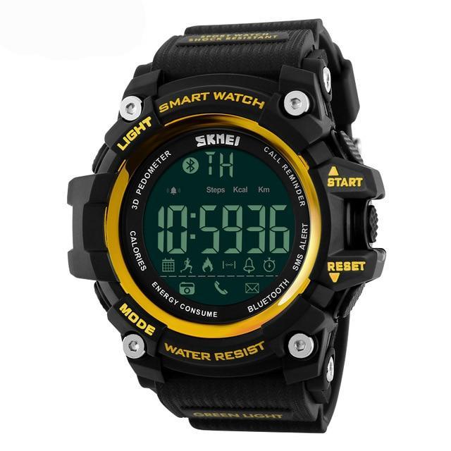 Men sports smart wristwatch pedometer calories waterproof 50m digital watches