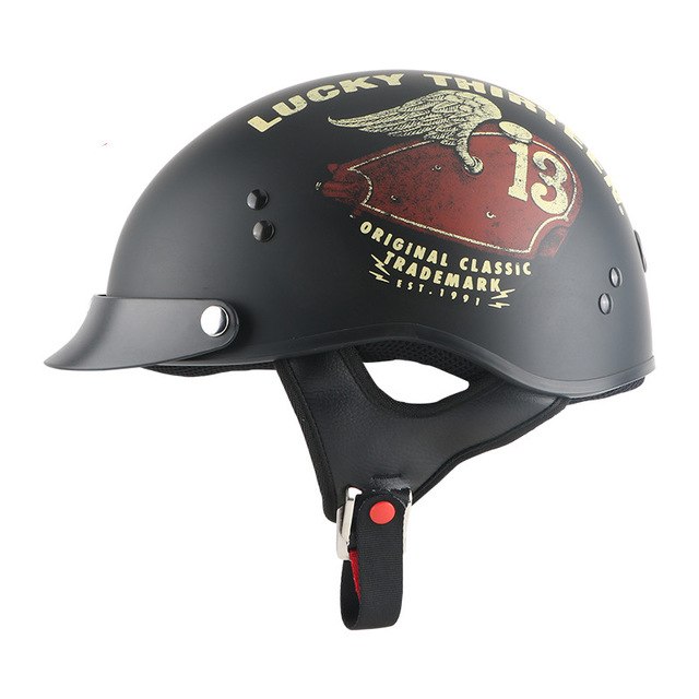 vintage half face scooter helmet cool skull motorcycle helmets retro motorcross