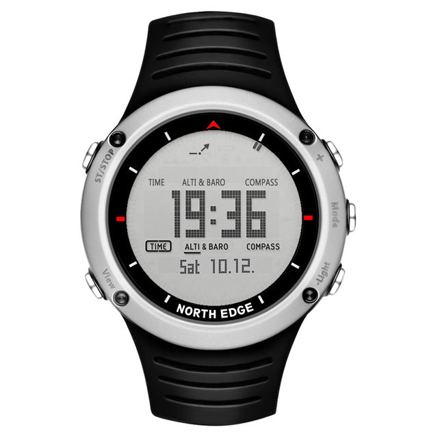 Men sports watches digital wristwatch running swimming altimeter barometer compass thermometer weather