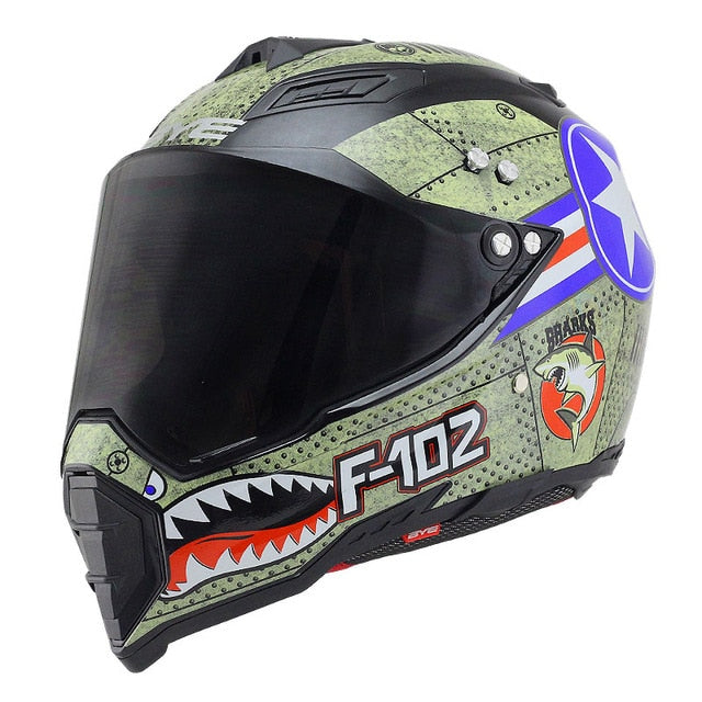Motocross helmet racing casque de moto vintage retro motorcycle helmet off road skull style