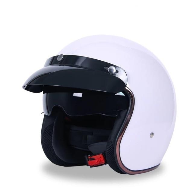 Scooter helmet retro vintage motorcycle helmets visor open face