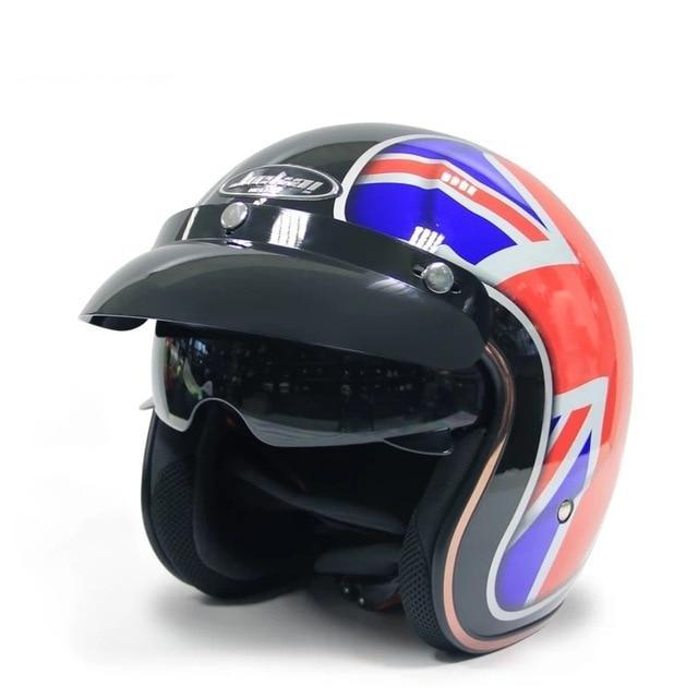 Scooter helmet retro vintage motorcycle helmets visor open face