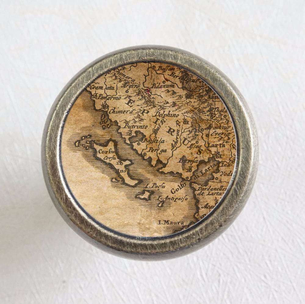 Antique knobs cabinet handles pull map drawer vintage French knob ornate furniture