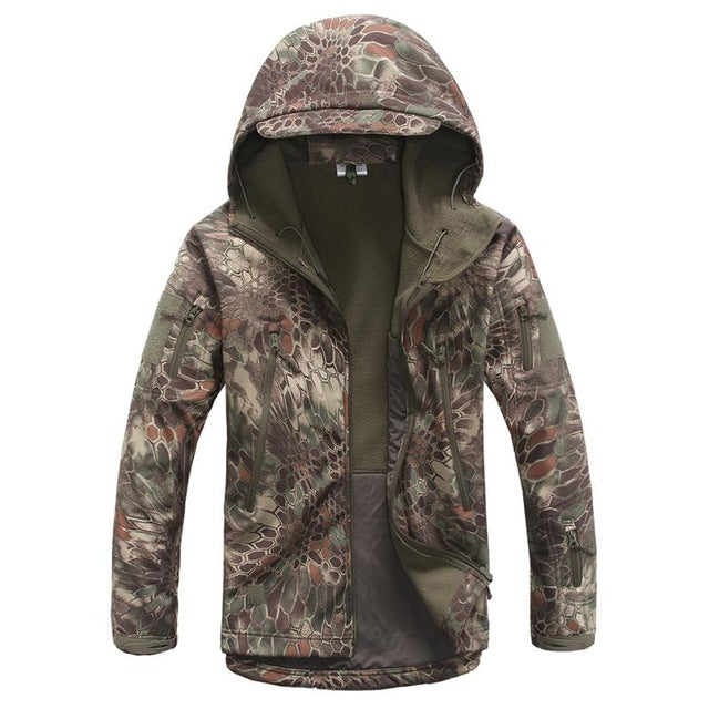 Army Military Tactical Jacket Men Camouflage Coat Soft Shell Plus Size 4XL Raincoat