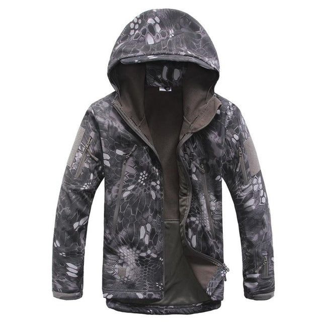 Army Military Tactical Jacket Men Camouflage Coat Soft Shell Plus Size 4XL Raincoat