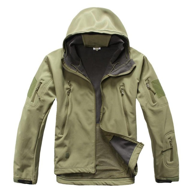 Army Military Tactical Jacket Men Camouflage Coat Soft Shell Plus Size 4XL Raincoat