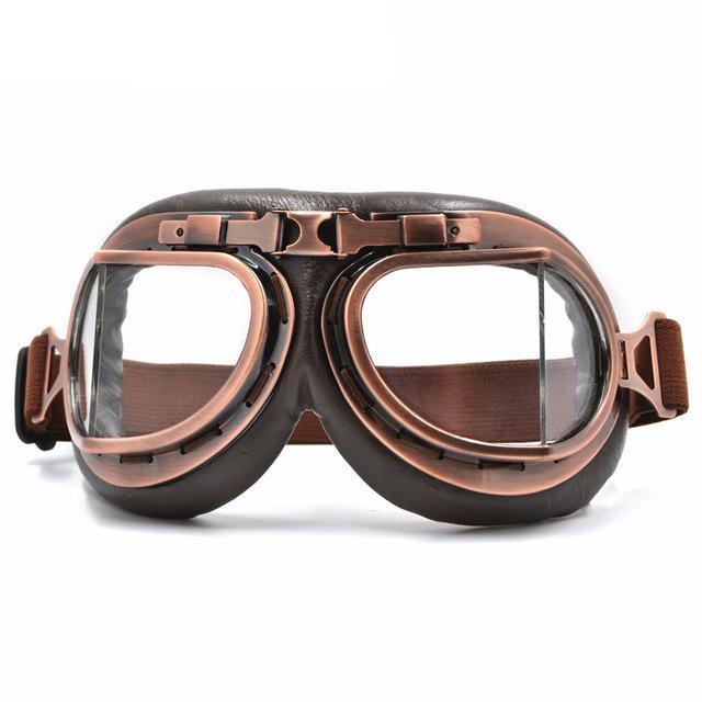 Vintage scooter goggles helmets retro style cruiser pilot motorcycle goggles gafas