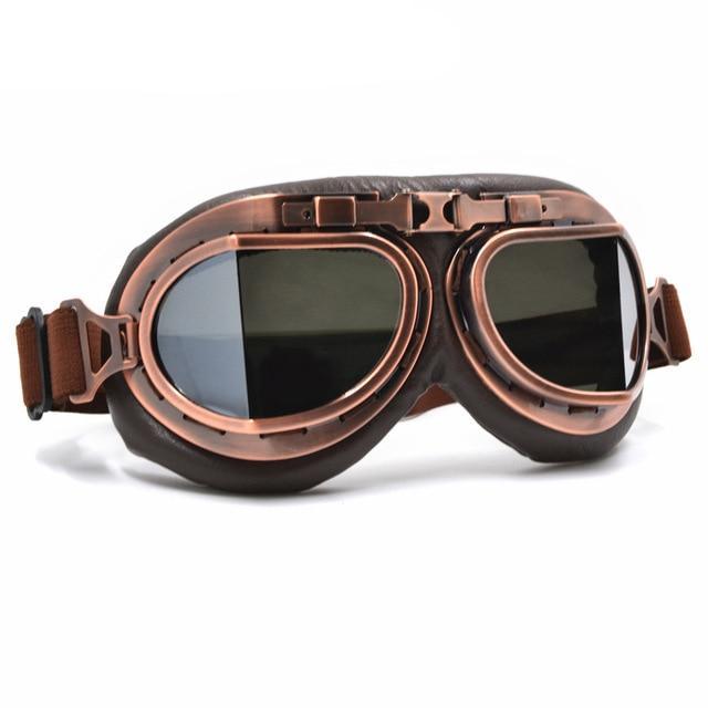 Vintage scooter goggles helmets retro style cruiser pilot motorcycle goggles gafas